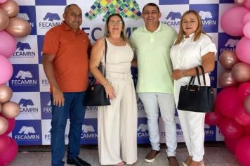 Vereadores de Riacho da Cruz participaram da comemoração alusiva ao Dia da Mulher na FECAM/RN